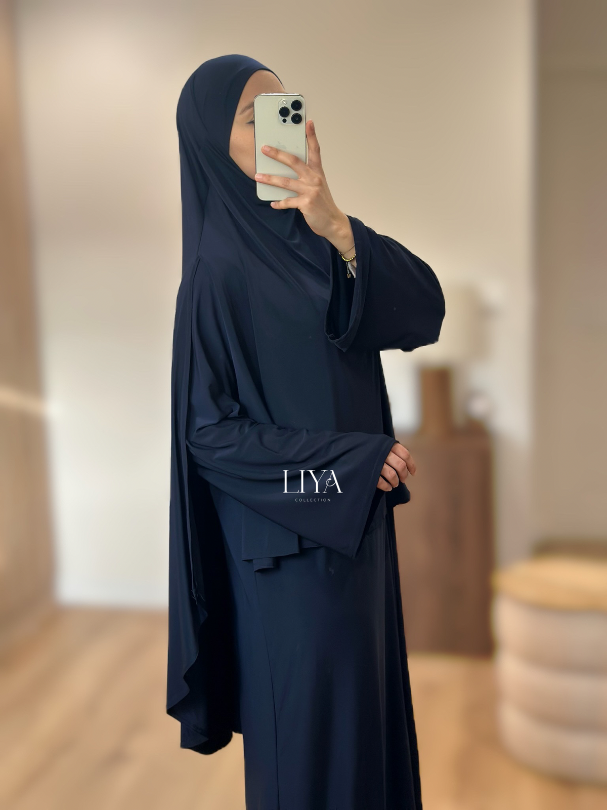 Khimar fente en jersey premium - Plusieurs coloris