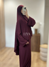 Khimar fente en jersey premium - Plusieurs coloris