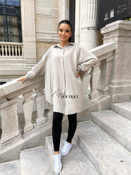 Chemise en gaz de coton - Plusieurs coloris