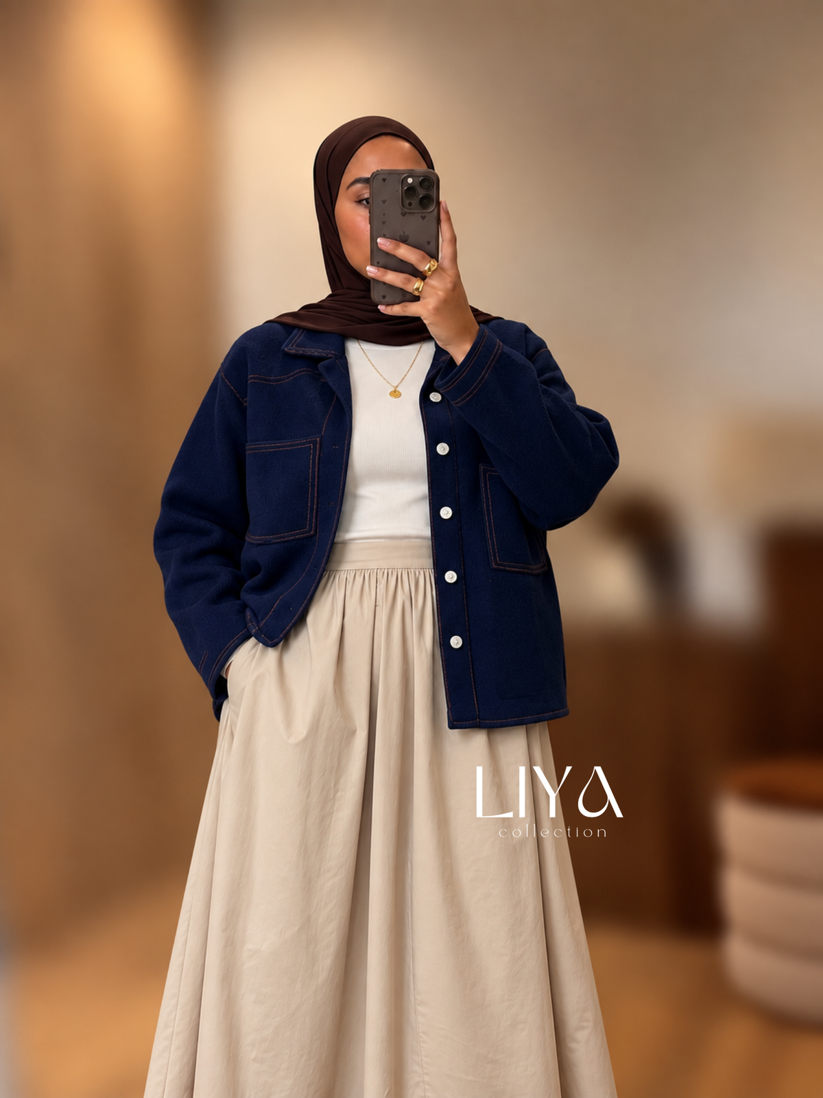 Veste polaire - Style jean brut