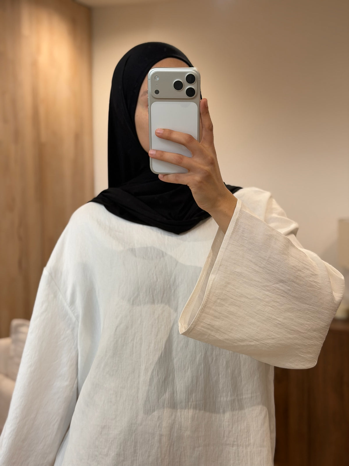 Chemise à manches évasées