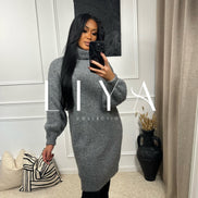 Robe pull en maille 