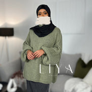Pull oversize en laine douce 