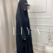 Jilbab en soie de medine - Deux pièces avec jupe / Plusieurs coloris