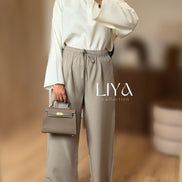 Pantalon large - Taupe