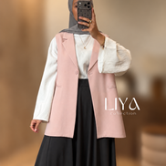 Blazer manche courte oversized - Rose