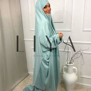 Jilbab en soie de medine - Deux pièces avec jupe / Plusieurs coloris
