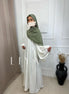 Abaya en jazz « Aliya »  ~ Réversible / Plusieurs coloris au choix