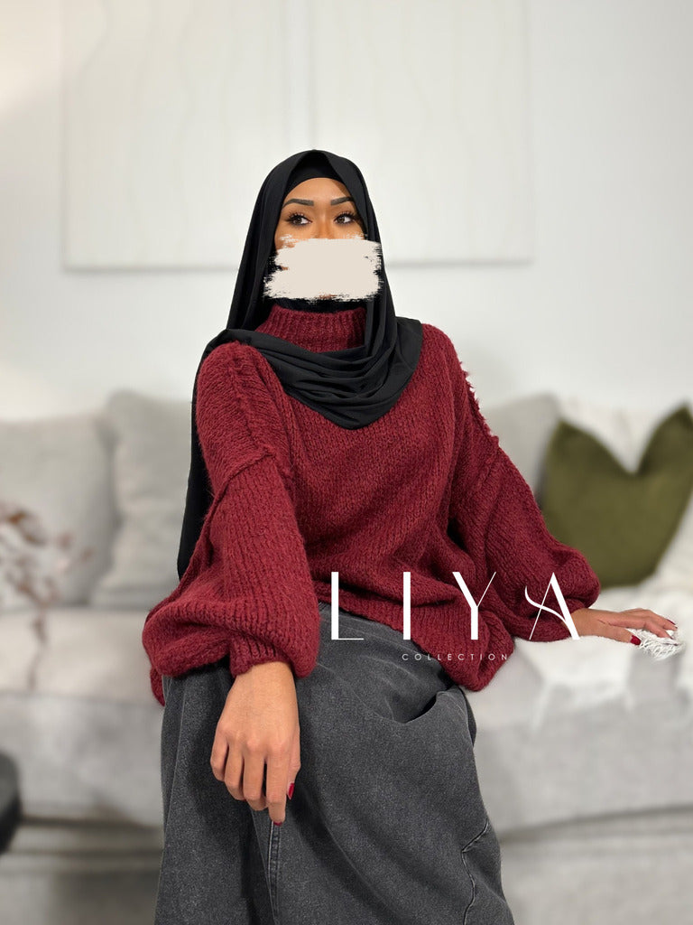 Pull oversize en laine douce 