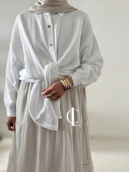 Chemise en gaz de coton - Plusieurs coloris