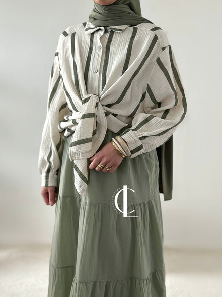 Chemise en gaz de coton - Plusieurs coloris