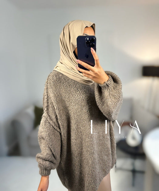 Pull oversize en laine douce 