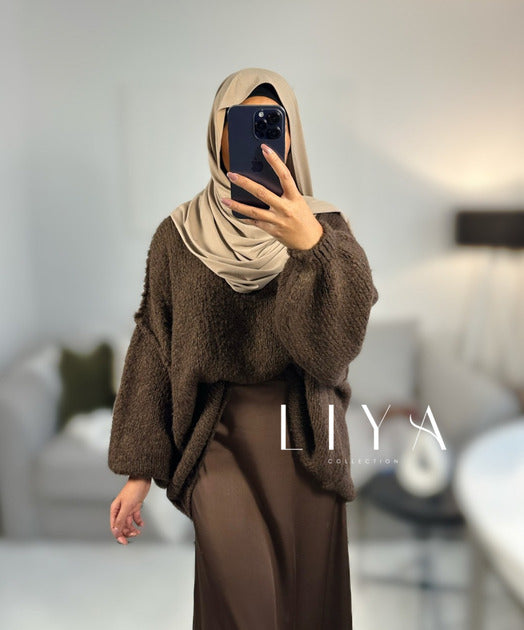 Pull oversize en laine douce 
