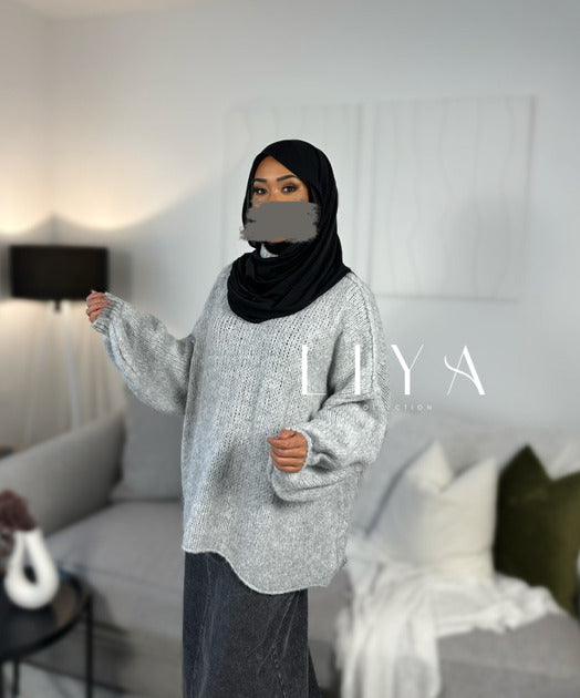 Pull oversize en laine douce 