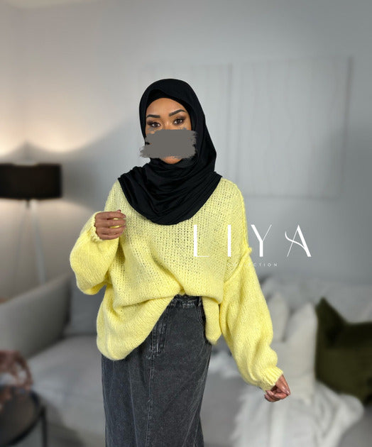 Pull oversize en laine douce 