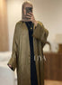 Kimono en effet SATIN - Olive