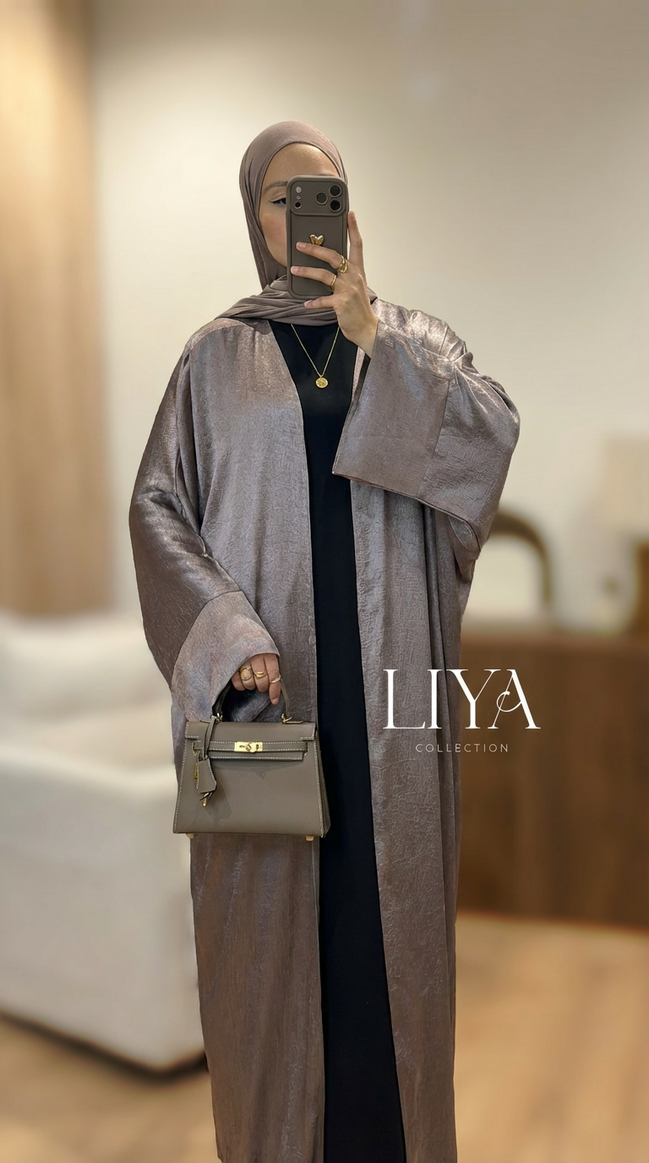 Kimono en effet SATIN - Rose gold