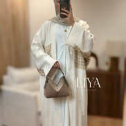 Kimono en effet lin - Or