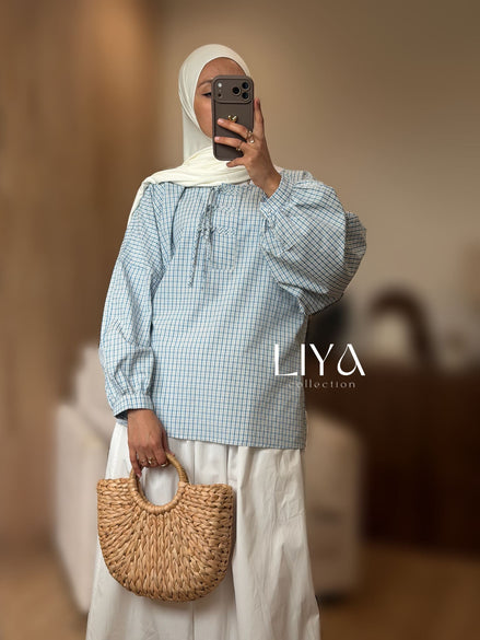 Chemise vichy - Bleu