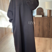 Robe de jogging avec ZIP - LIYA (Taupe)