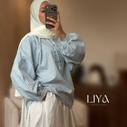 Chemise vichy - Bleu