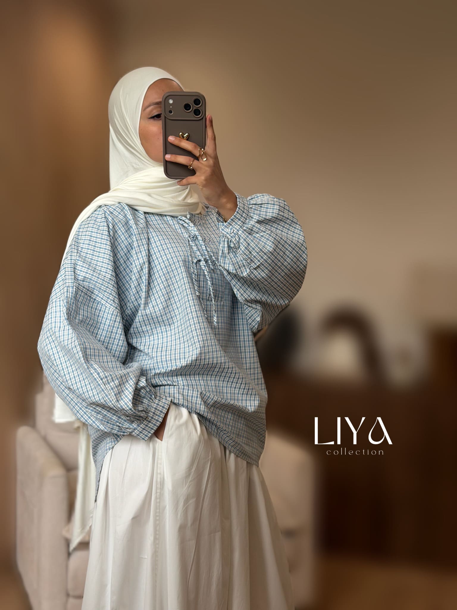 Chemise vichy - Bleu