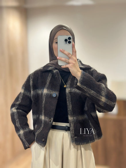 Plaid jacket - Chocolate