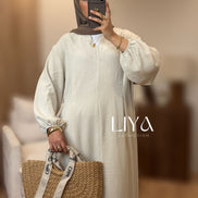 Robe en effet lin 