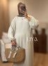 Robe en effet lin "Zayna" - Beige