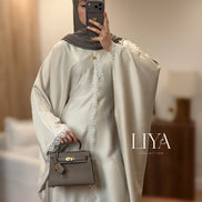 Abaya papillon en dentelle - Plusieurs coloris