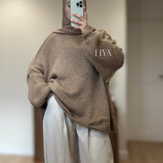 Pull oversize en laine douce 