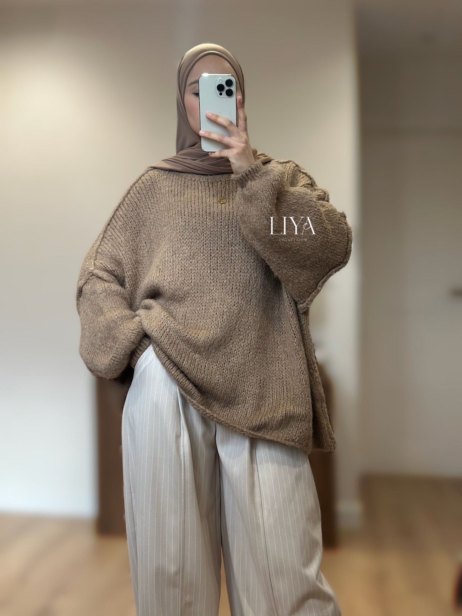 Pull oversize en laine douce 