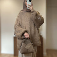 Pull oversize en laine douce 
