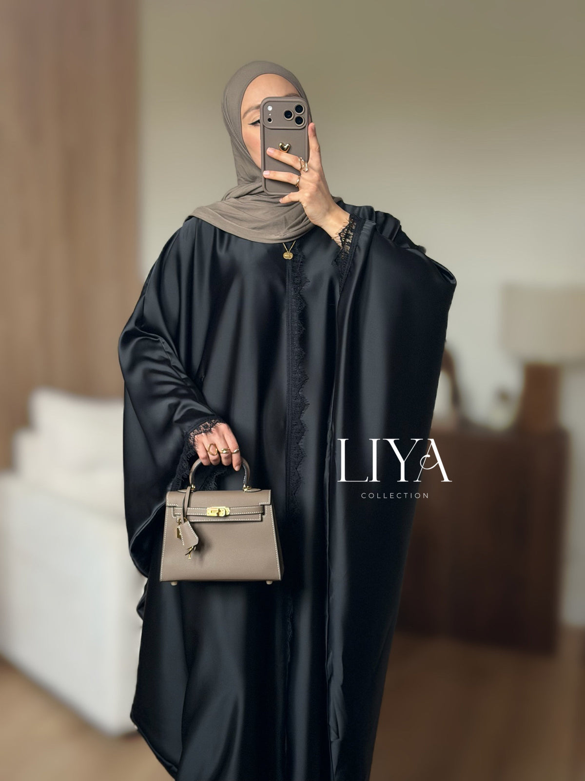 Abaya papillon en dentelle - Plusieurs coloris