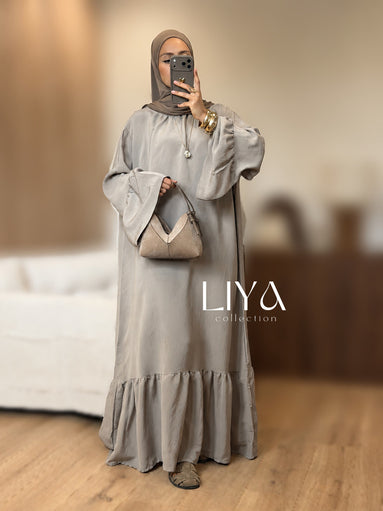 Abaya "Emna" - Taupe
