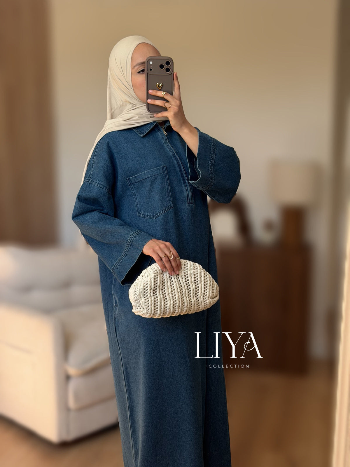 Robe en DENIM - 100% coton