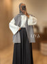 Jupe longue en coton - Gris anthracite