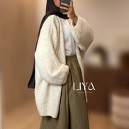 Gilet oversized avec ceinture