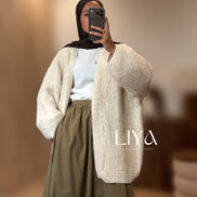 Gilet oversized avec ceinture