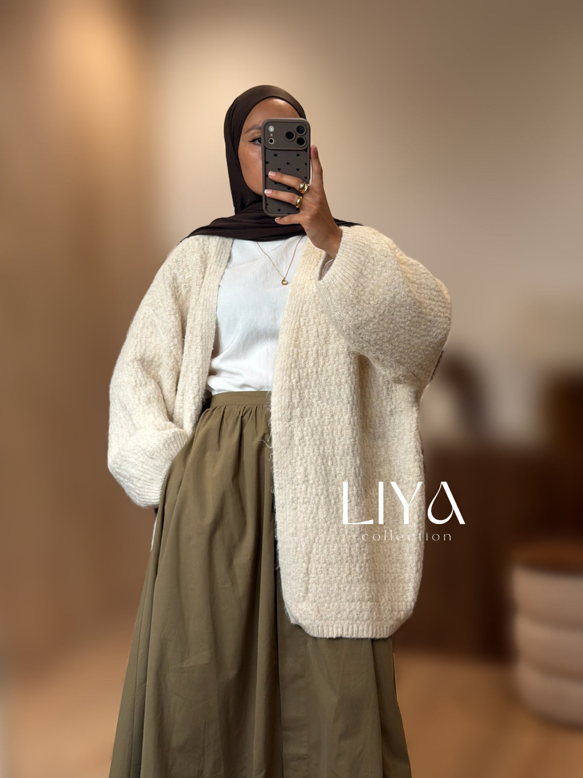 Gilet oversized avec ceinture