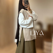 Blazer manche courte oversized - BEIGE