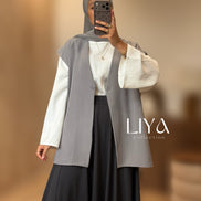 Blazer manche courte oversized - NOIR