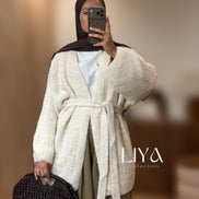 Gilet oversized avec ceinture