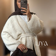 Gilet oversized avec ceinture