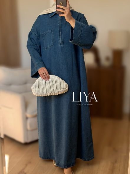 Robe en DENIM - 100% coton