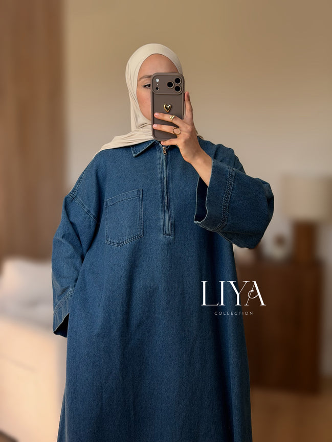 Robe en DENIM - 100% coton