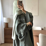 Abaya à zip 