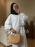 Robe bouffante à rayure