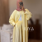 Ensemble pantalon en effet lin - Plusieurs coloris