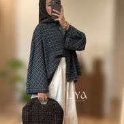 Chemise oversized à carreaux